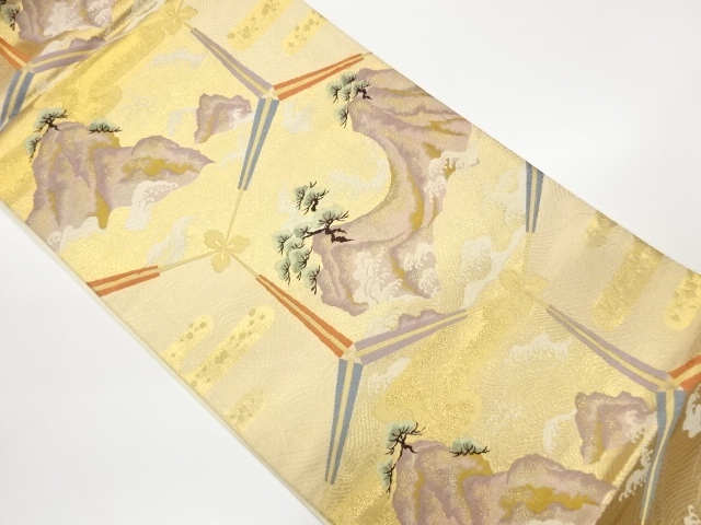 JAPANESE FUKURO OBI / WOVEN ROUGH WAVE